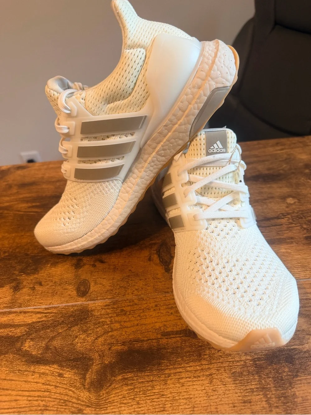 adidas Womens Ultraboost Sneakers - Off-White/Cream 9.5W